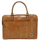 Brun dbramante1928 Rosenborg laptoptaske i læder med skulderrem