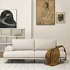 Kave Home Karin 3-personers sofa i beige chenille