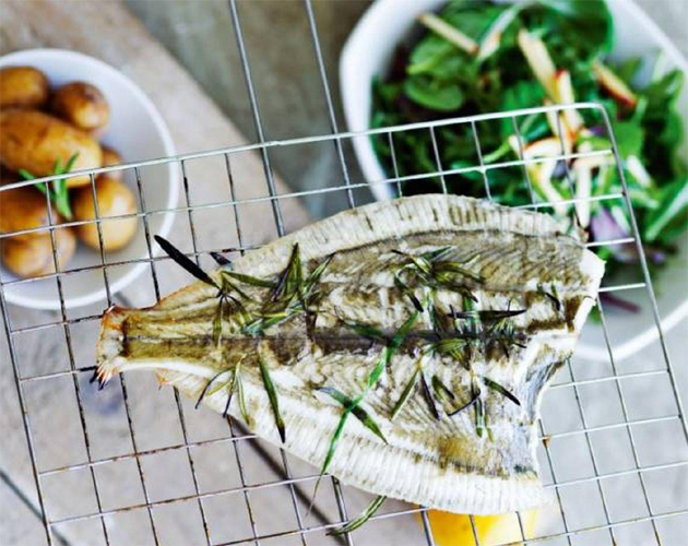 Opskrift: Grillet rødspætte