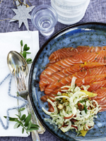 Rimmet laks og fennikelsalat